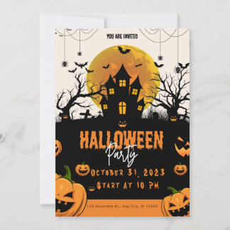 Halloween Night Party Invitation