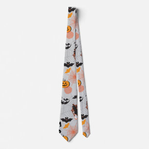 Halloween Night Party Trendy Tie