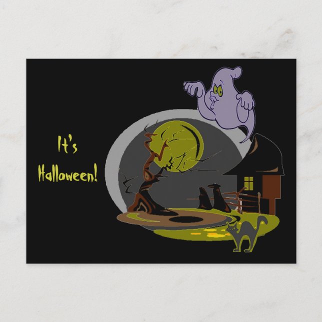 Halloween Night Postcard (Front)
