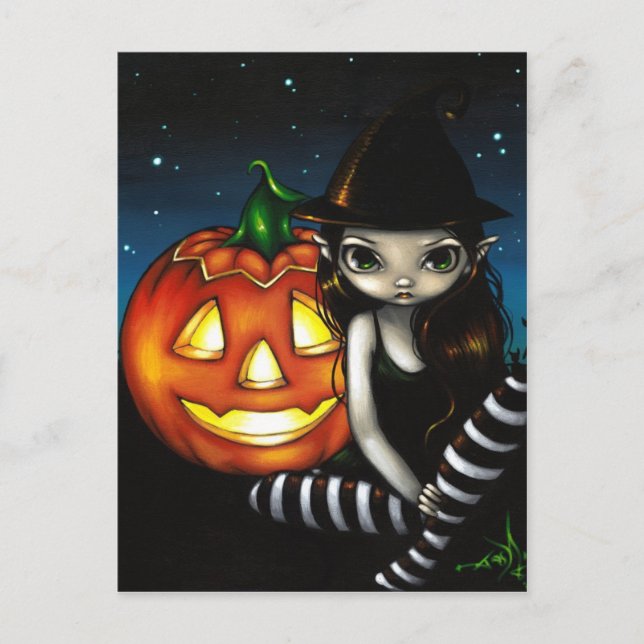 "Halloween Night" Postcard (Front)
