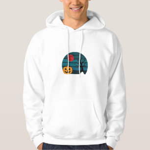Halloween Night Pumpkin Tree Vector Hoodie