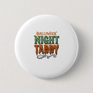 Halloween Night Taddy Vintage Witch Broom Shirt De 6 Cm Round Badge