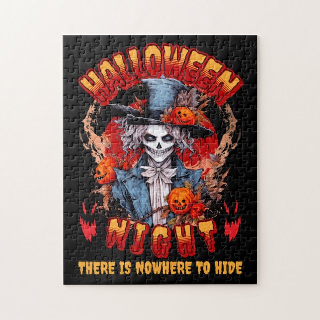 Halloween Night There Is Nowhere To Hide Jigsaw Puzzle (Vertical)