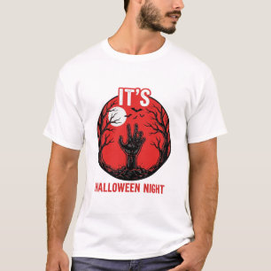 Halloween Night Vintage Engraving Vector Design_1 T-Shirt