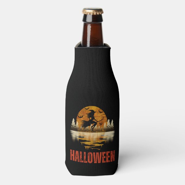 HALLOWEEN NIGHT WITCH BOTTLE COOLER (Bottle Front)