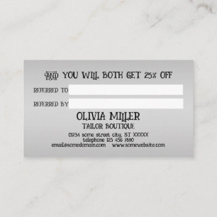 Halloween night with Haunted House, Bats, Pumpkins Referral Card