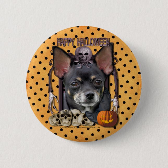 Halloween Nightmare - Chihuahua - Isabella 6 Cm Round Badge (Front)