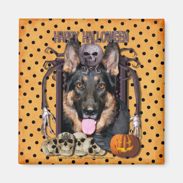 Halloween Nightmare - German Shepherd - Kuno Magnet (Front)