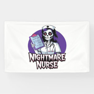 Halloween Nightmare Nurse Classic T-Shirt Banner