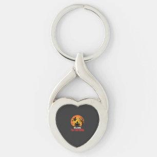 Halloween Nightmare Witch Haunted House Design Key Ring