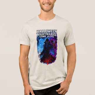 Halloween Nightmares Come Alive – Spooky Horror  Tri-Blend Shirt