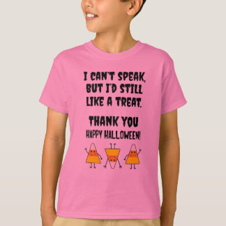 Halloween Nonverbal Autism Trick or Treat Costume T-Shirt