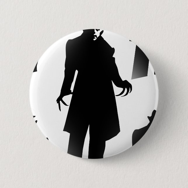 halloween nosferatu 6 cm round badge (Front)