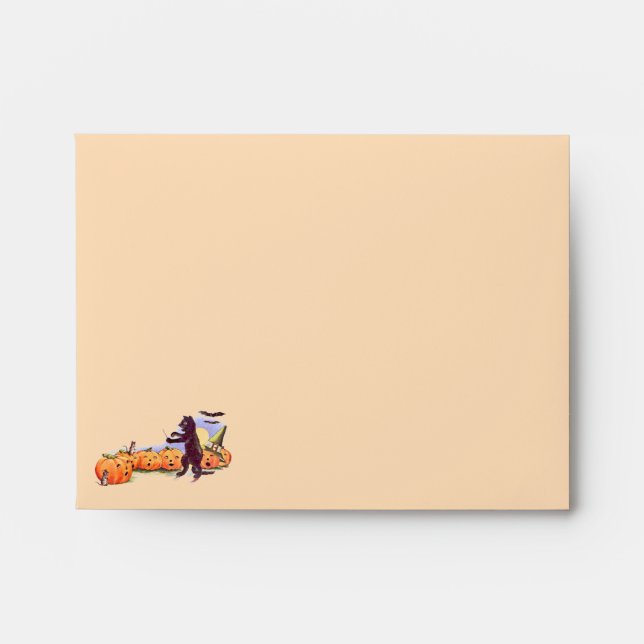 Halloween Note Card Envelope (Front)