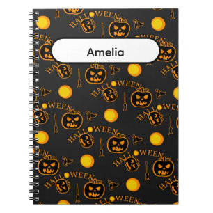 Halloween Notebook   Custom Back to School Journal