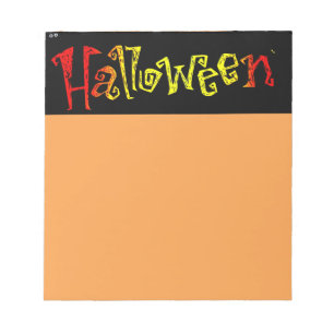 Halloween Notepad
