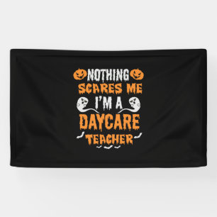 Halloween Nothing Scares Me Birthday Banner