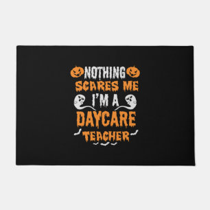 Halloween Nothing Scares Me Birthday Doormat
