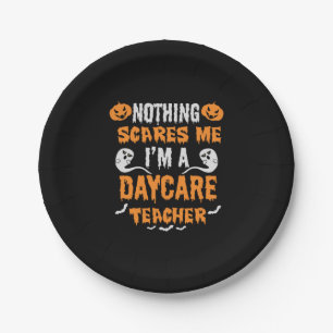 Halloween Nothing Scares Me Birthday Paper Plate