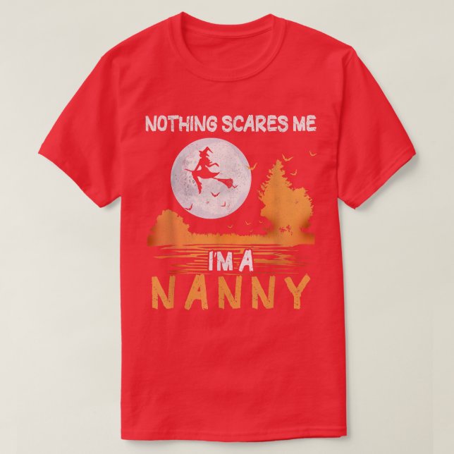 Halloween Nothing Scares Me I'm A Nanny Women  T-Shirt (Design Front)