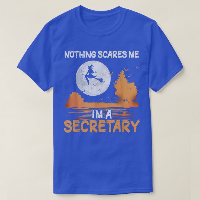 Halloween Nothing Scares Me I'm A Secretary Women  T-Shirt (Design Front)