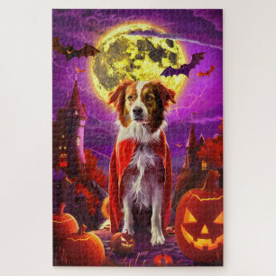 Halloween Nova Scotia Duck Toller Vampire Pumpkin Jigsaw Puzzle