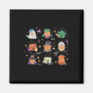 Halloween Nuggets Vintage Scary Chicken Nugget Lov Magnet