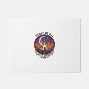 Halloween Nurse By Day_1 Doormat