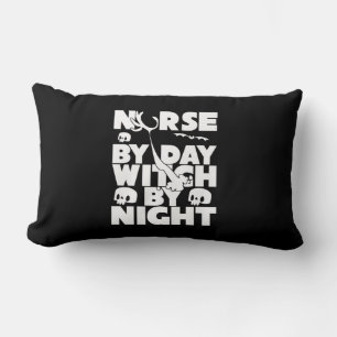 Halloween Nurse By Day Witch By Nights Lumbar Cushion