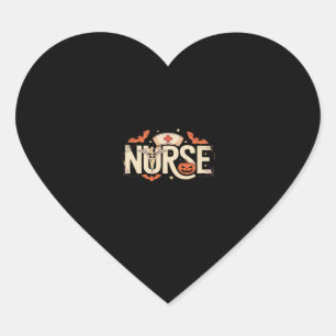 Halloween nurse Classic T-Shirt Heart Sticker