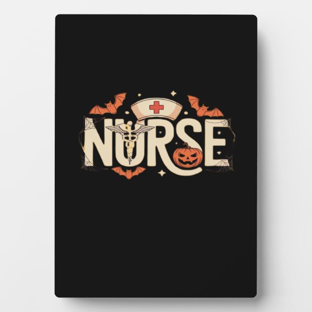 Halloween nurse Classic T-Shirt Plaque (Front)