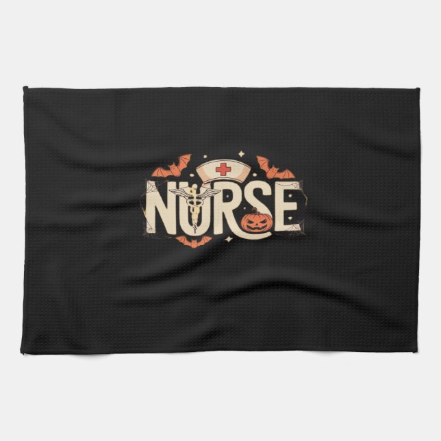 Halloween nurse Classic T-Shirt Tea Towel (Horizontal)