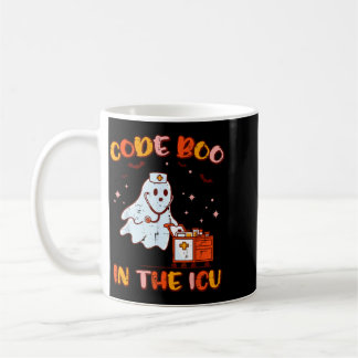 Halloween Nurse Code Boo Icu Ghost Costume Scrub Coffee Mug