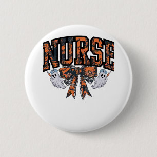 Halloween Nurse Coquette Bow Fall Classic T-Shirt 6 Cm Round Badge
