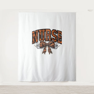 Halloween Nurse Coquette Bow Spooky Classic T-Shir Tapestry