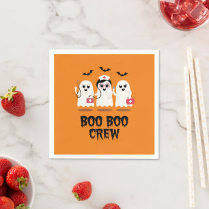 Halloween Nurse Cute Ghost Nurse Napkin