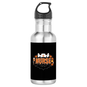 Halloween Nurse Dripping Pumpkin Ghost Vector Desi 532 Ml Water Bottle