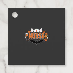 Halloween Nurse Dripping Pumpkin Ghost Vector Desi Favour Tags