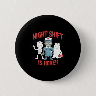 Halloween Nurse Funny Ghost Skeleton Zombie Essent 6 Cm Round Badge