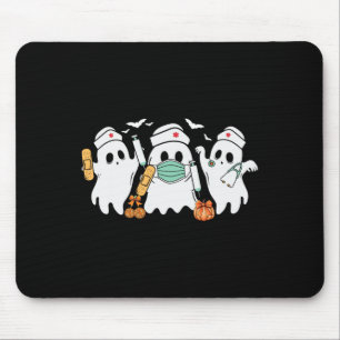 Halloween Nurse Ghost Nurses Medical Halloween Hea Mouse Pad