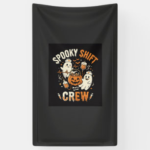 Halloween Nurse Ghost Squad Banner