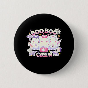 Halloween Nurse Ghost Squad Boo Boo Crew Funny Spo 6 Cm Round Badge