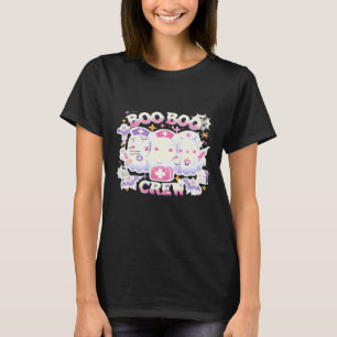 Halloween Nurse Ghost Squad Boo Boo Crew Funny Spo T-Shirt
