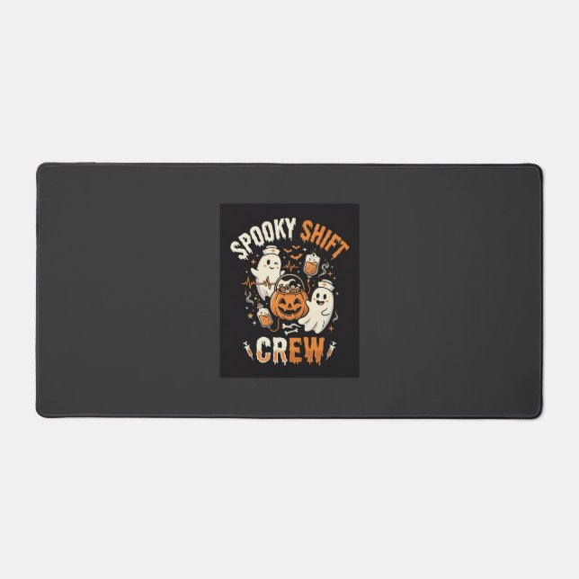 Halloween Nurse Ghost Squad Desk Mat (Front)