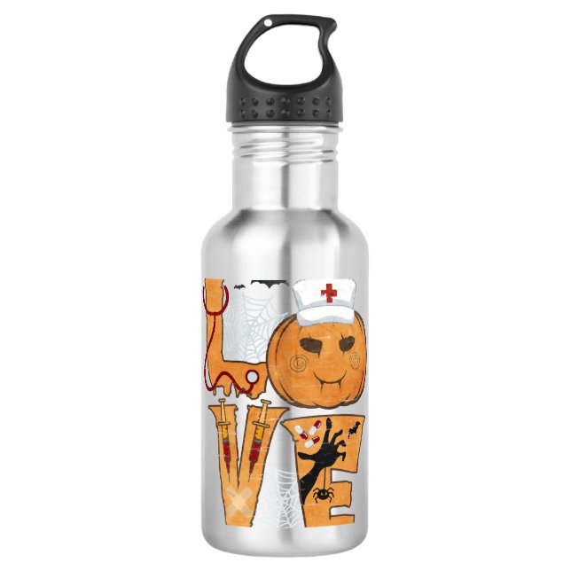 Halloween Nurse Gift 710 Ml Water Bottle (Front)