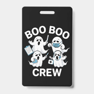 Halloween Nurse Gift Boo Boo Crew Nurse ID Badge