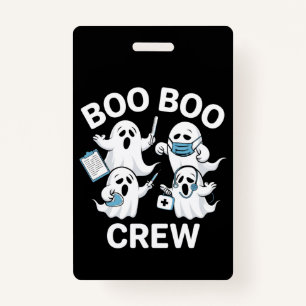 Halloween Nurse Gift Boo Boo Crew Nurse ID Badge