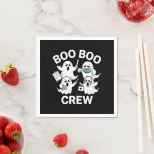 Halloween Nurse Gift Boo Boo Crew Nurse Napkin
