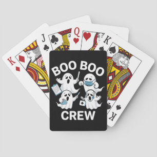 Halloween Nurse Gift Boo Boo Crew Nurse Playing Cards