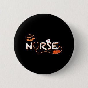 Halloween Nurse, Halloween Nursing, Nurse Costume 6 Cm Round Badge